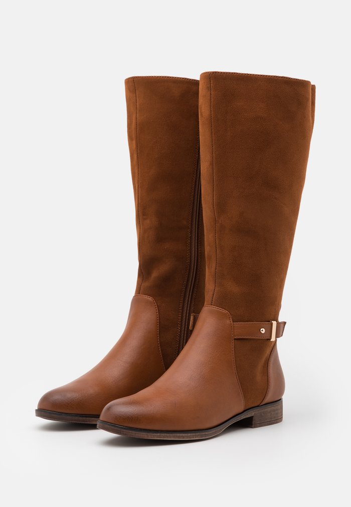 Bottes Anna Field Plates Zip UP Marron Femme | SAM-0899812